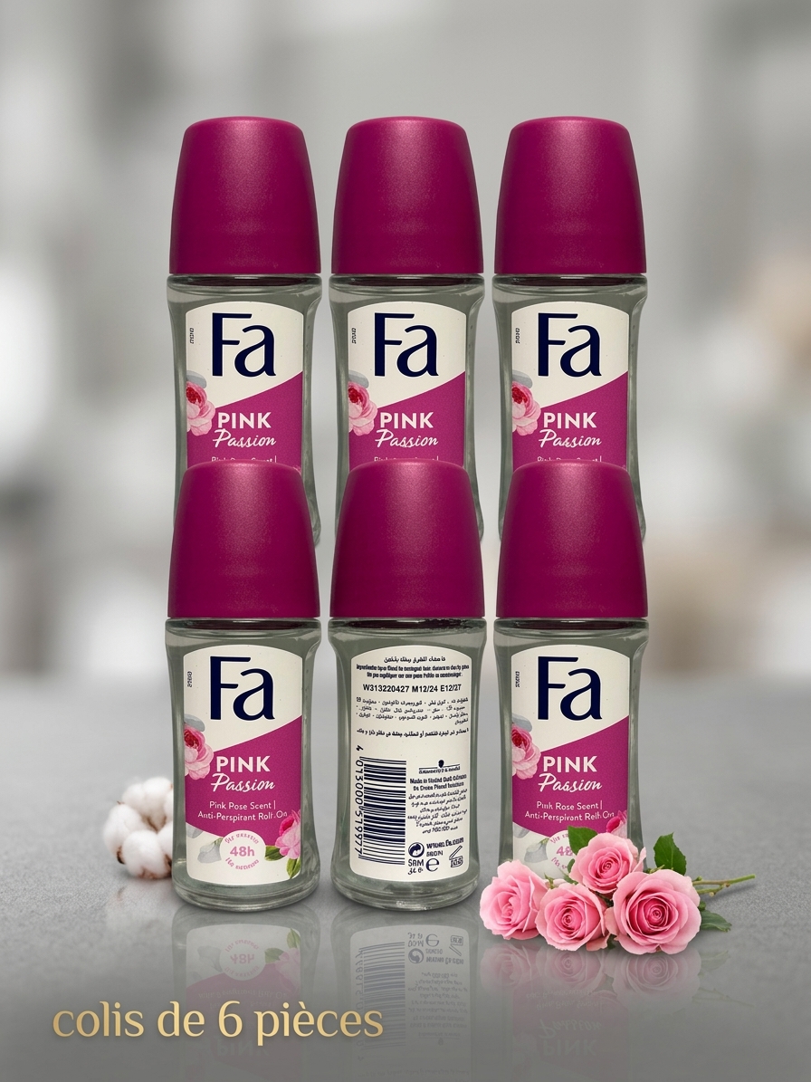 Deo fa senteur rose colis de 6 pièce