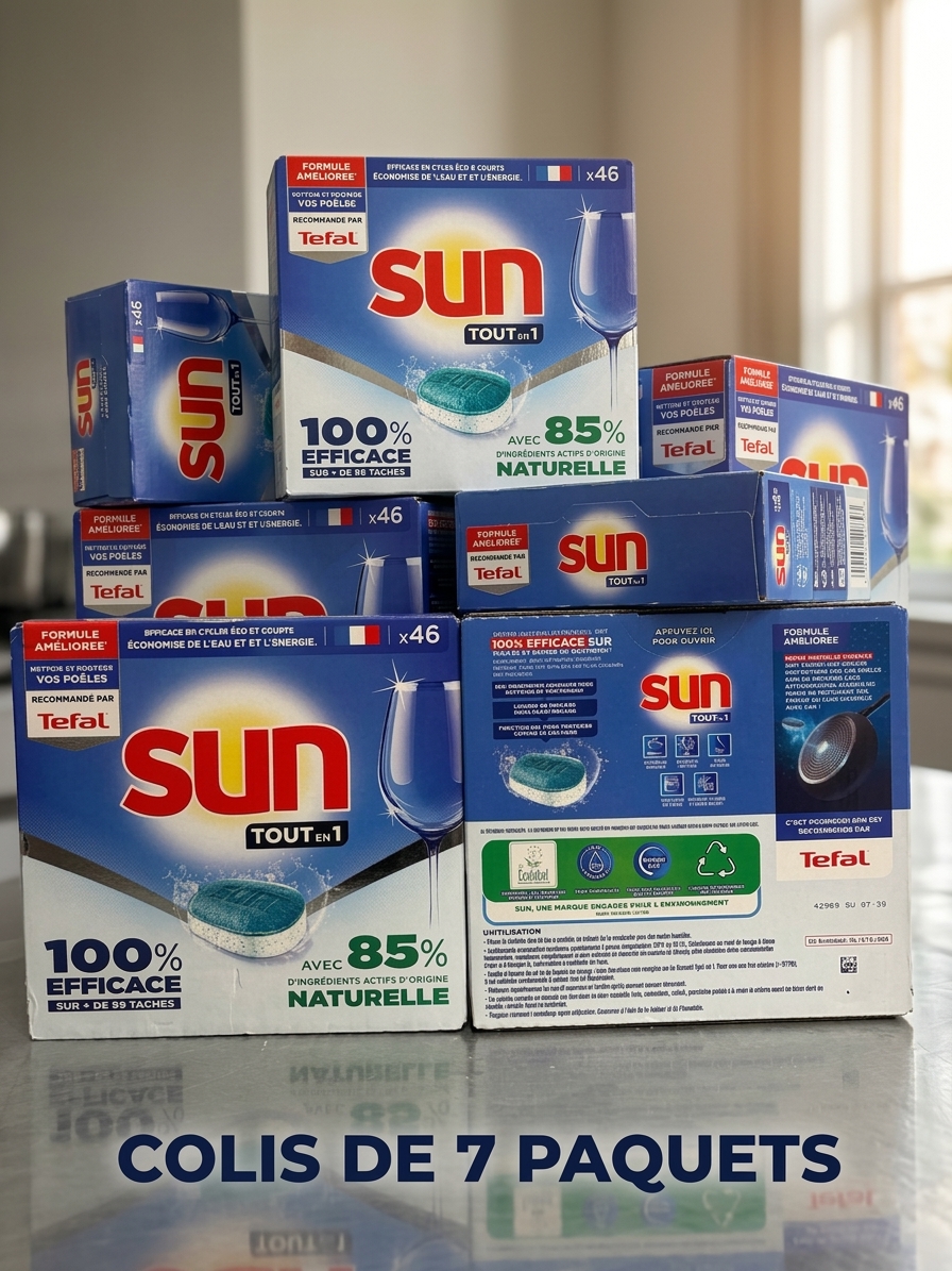 Pastille lave-vaisselle x46 colis de 7 paquets