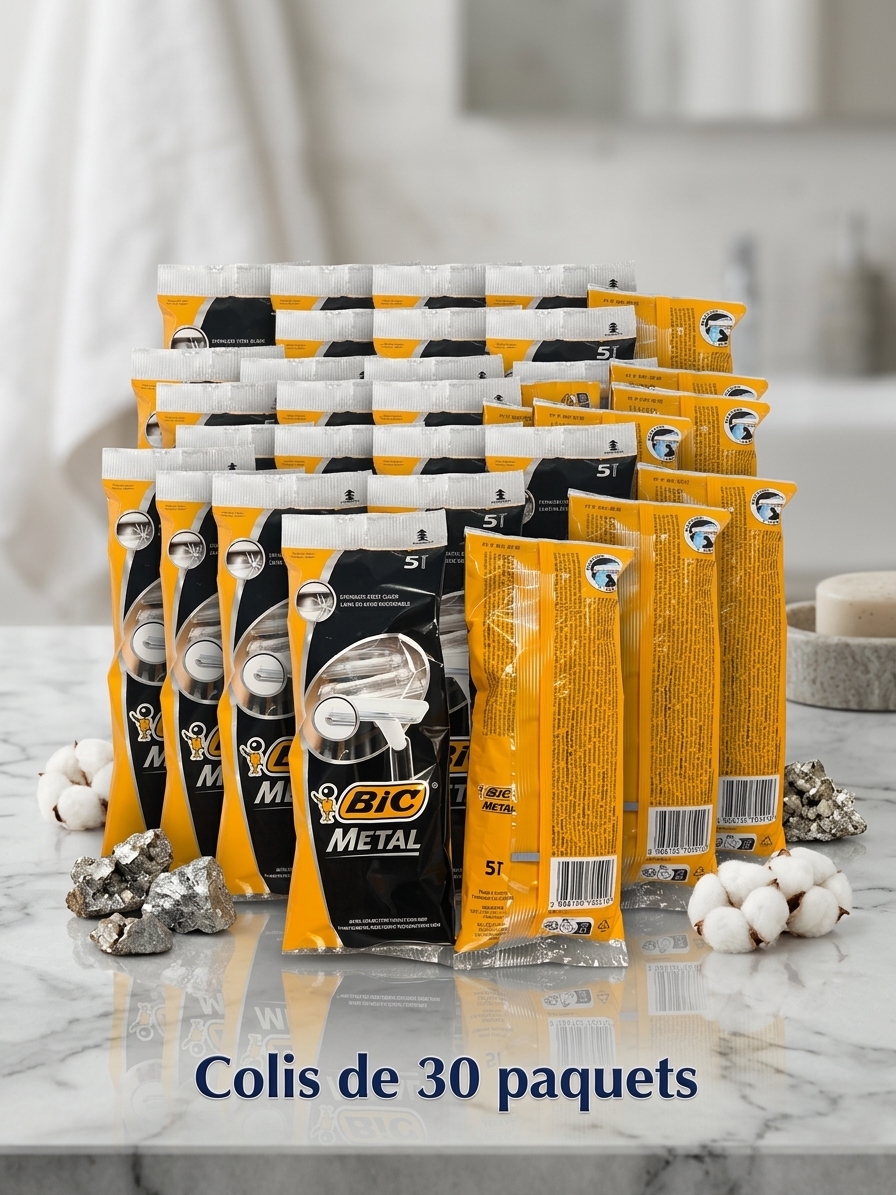 Colis de 30 paquets de rasoirs BIC X5