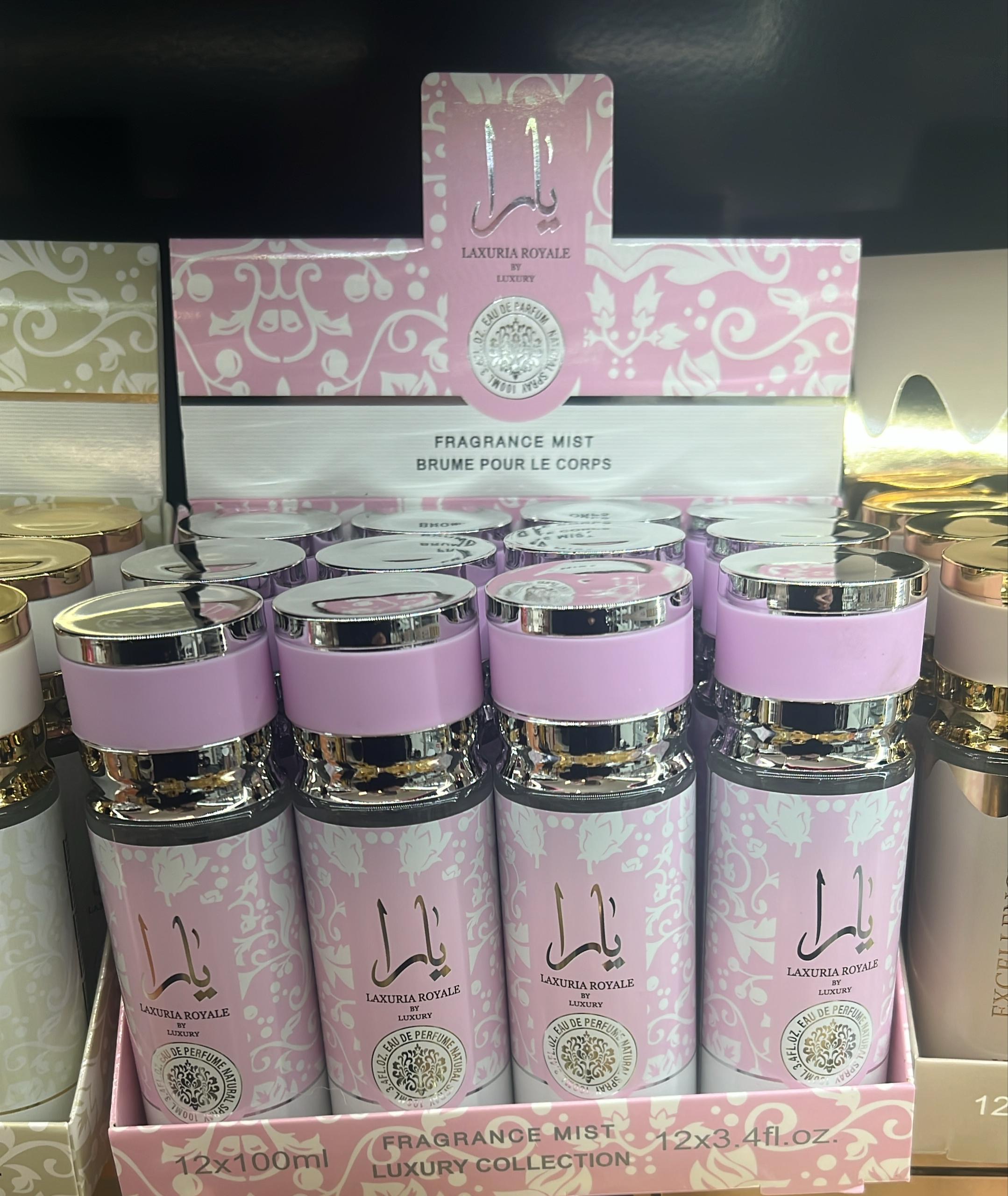 Brume parfum rose colis de 12 pièces